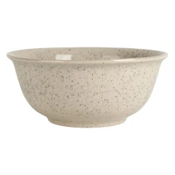 Coupelle en grès blanc moucheté d15cm - Jeanne