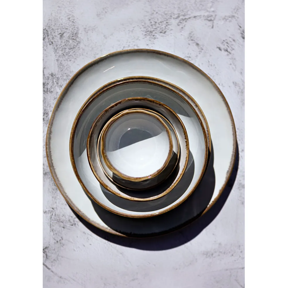 Coupelle en grès nacre d14cm - Nori