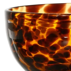 Coupelle en verre ambre d11xh6.5cm - Preline