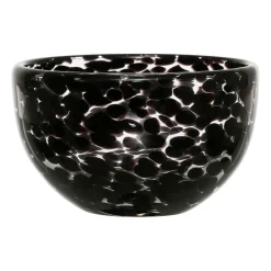 Coupelle en verre noir d11cm - Preline