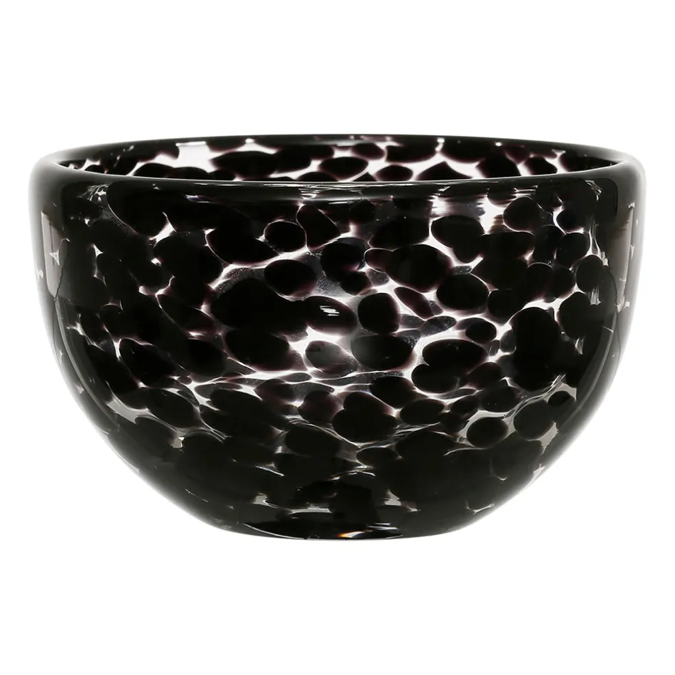 Coupelle en verre noir d11cm - Preline