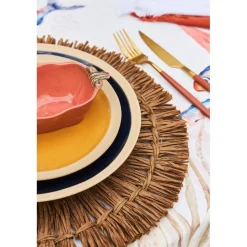 Coupelle piment en grès rhubarbe 18x8.5cm