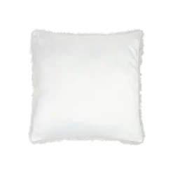 Coussin carré en tissu blanc 50x50cm - Walton