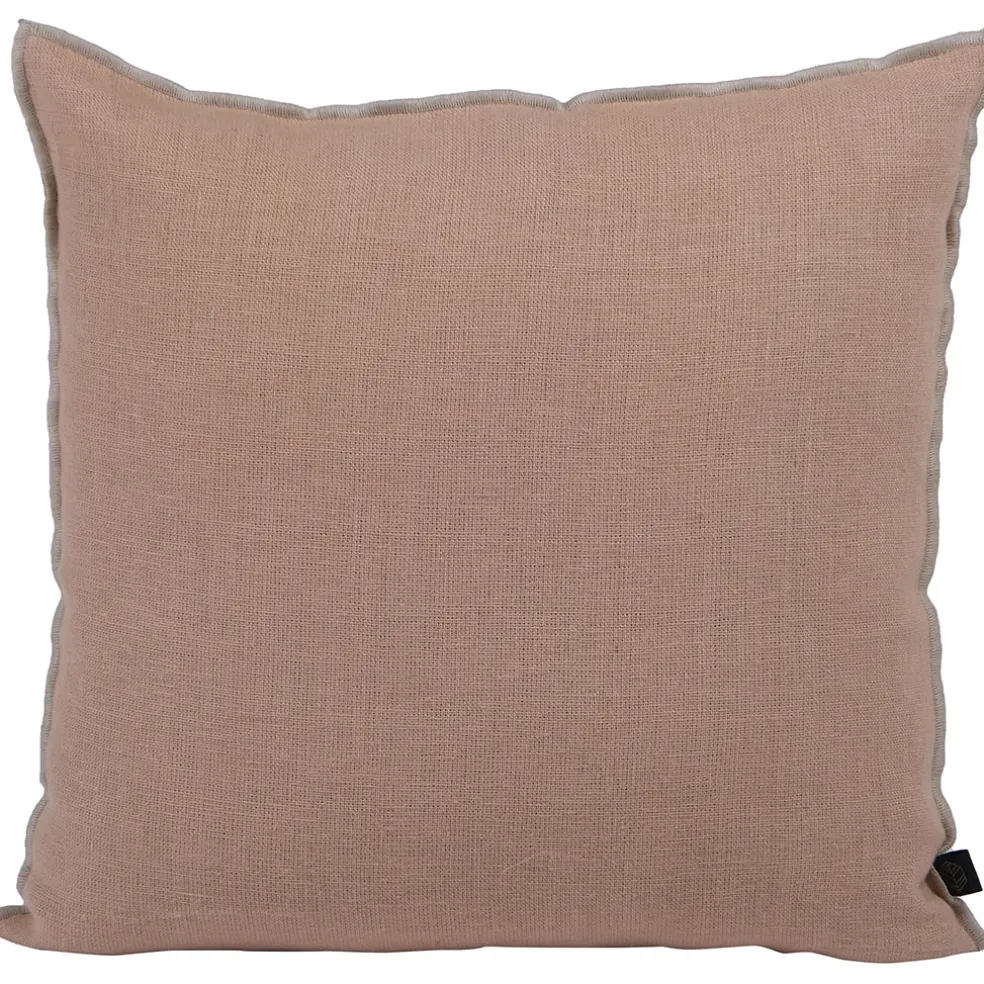 Coussin chennai cimarron 45x45cm en lin lave