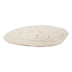 Coussin cœur en coton beige 40x35cm - Lucile