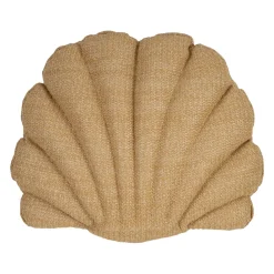 Coussin d'extérieur coquillage en tissu naturel 50x40cm - Garden