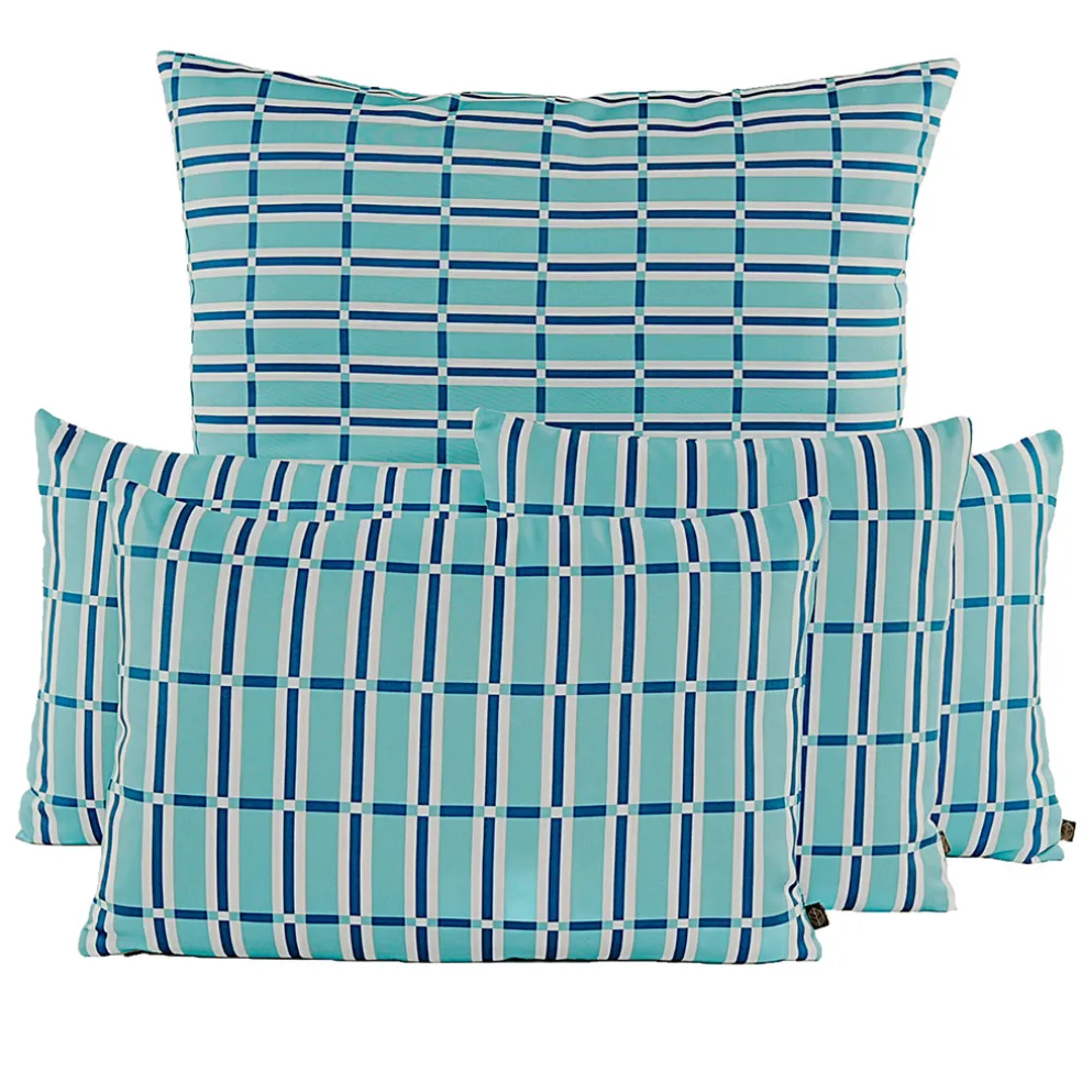 Coussin d'extérieur en tissu jade 45x45cm - Madera