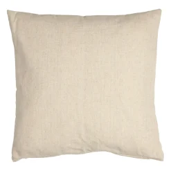 Coussin en coton naturel et brun 45x45cm - A la ferme