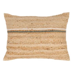 Coussin en jute sauge 50x38cm - Sumatra