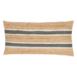 Coussin en jute sauge 80x38cm - Sumatra