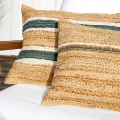 Coussin en jute sauge 80x38cm - Sumatra