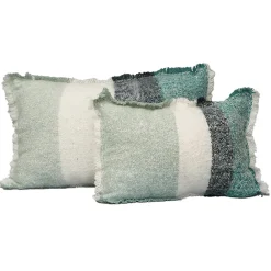 Coussin en laine céladon 40x60cm - Calypso