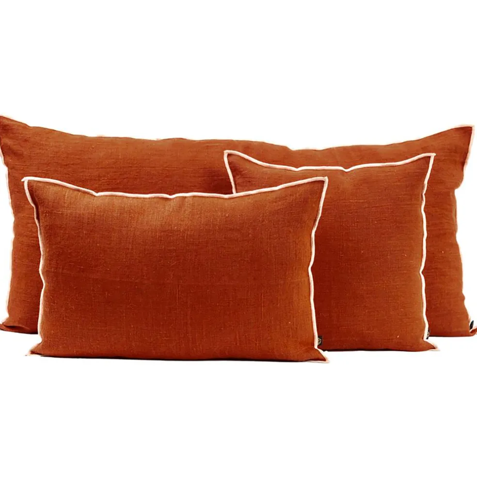 Coussin en lin brick 45x45cm - Chennai