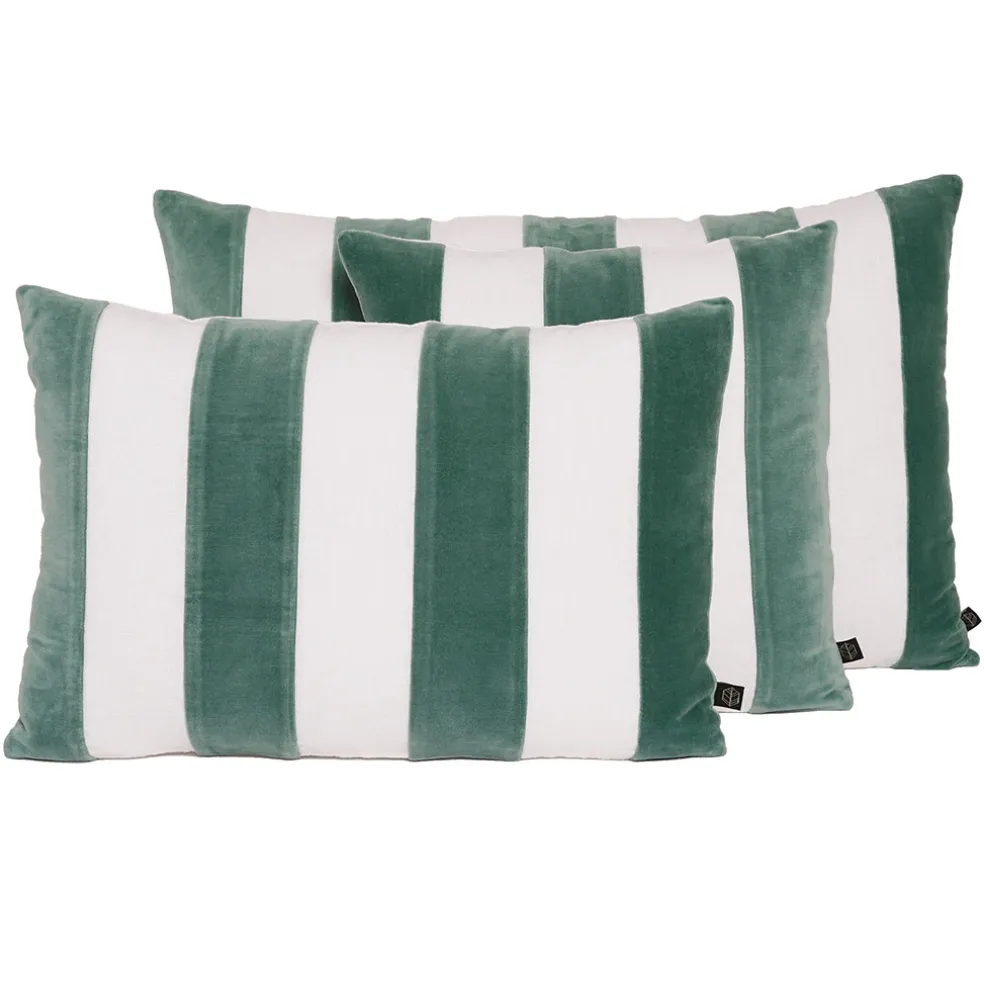 Coussin en lin et coton céladon 45x45cm - Perth