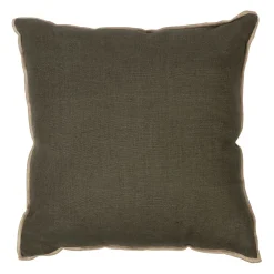 Coussin en lin kaki 45x45cm - Chennai