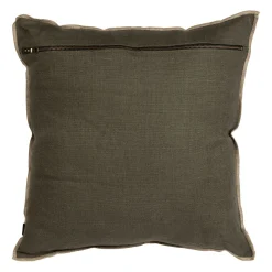 Coussin en lin kaki 45x45cm - Chennai