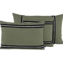 Coussin en lin kaki 45x45cm - Skagen