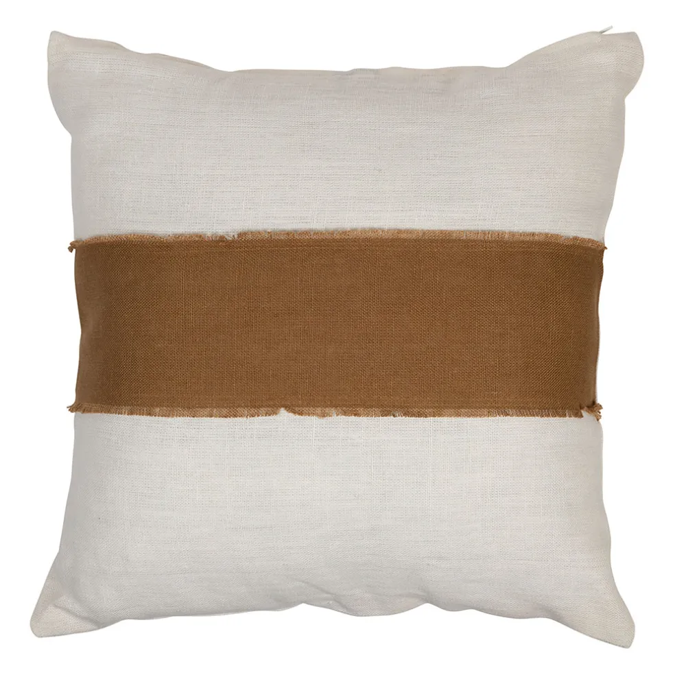 Coussin en lin tabac 45x45cm - Goa