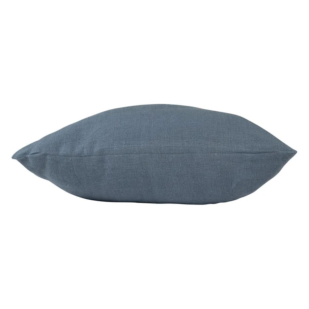 Coussin en lin turquin 45x45cm - Porticcio