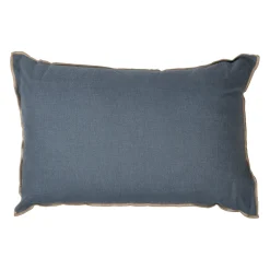 Coussin en lin turquin 60x40cm - Chennai