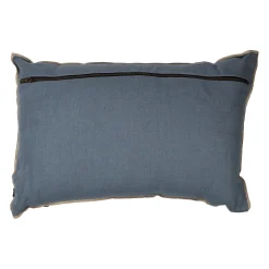 Coussin en lin turquin 60x40cm - Chennai