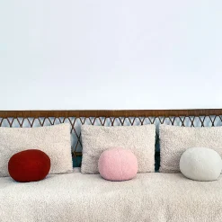 Coussin en tissu blanc d30cm - Teddy