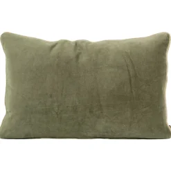 Coussin en velour kaki 40x60cm - Delhi