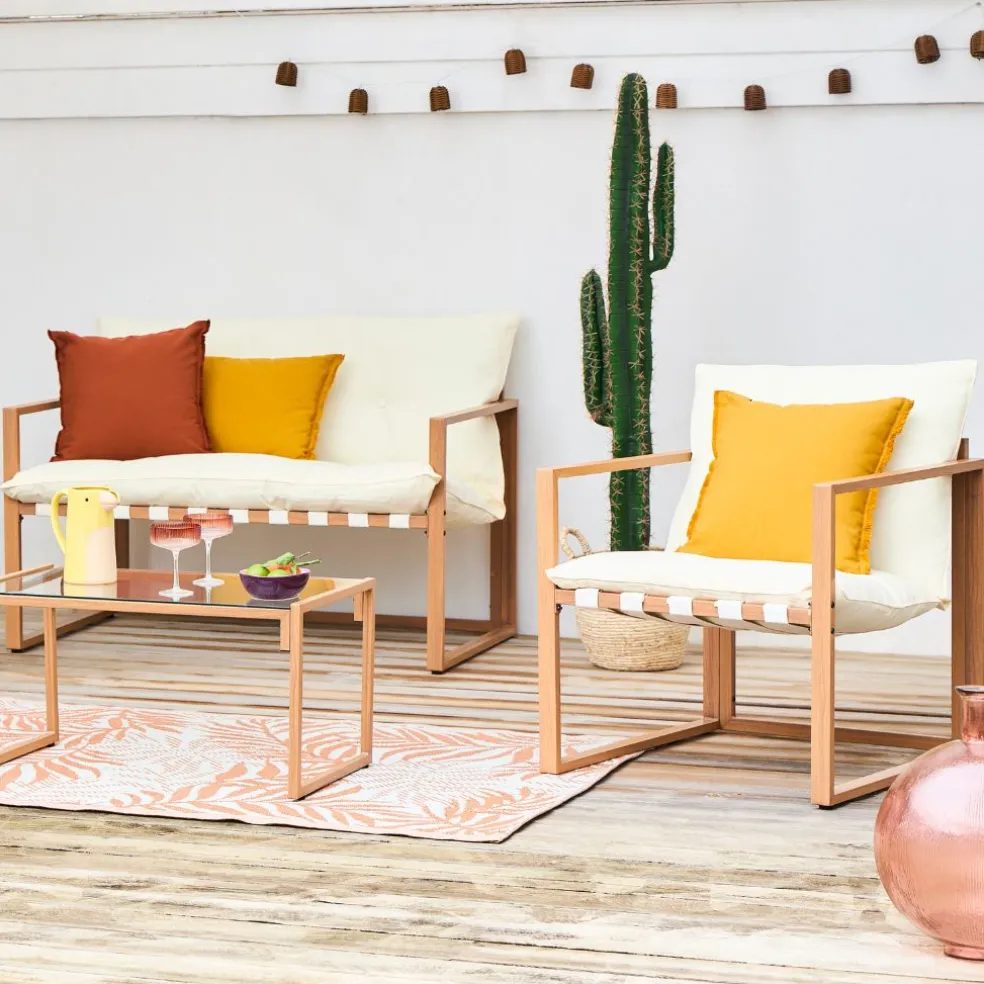 Coussin extérieur curry 45x45cm - Bimini