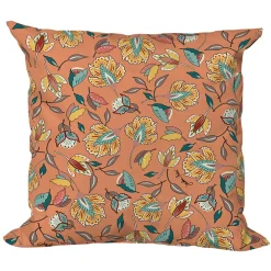 Coussin extérieur en coton terracotta 50x50cm - Kerala