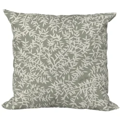 Coussin extérieur en coton vert 40x40cm - Cueillette