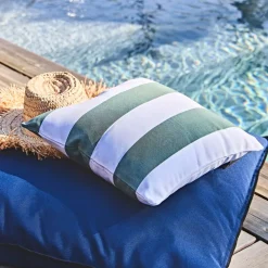 Coussin extérieur en polyester outdoor jade 45x45cm - Riviera