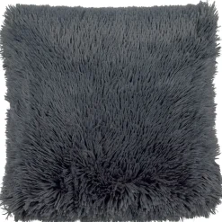 Coussin fluffy 45x45cm gris foncé