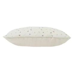 Coussin rectangle p'tite fleur naturel 50x30cm en coton