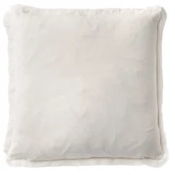 Coussin zaya 45x45cm snow white ivoire