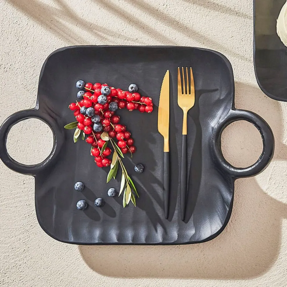 Couteau en inox or et noir - barisa