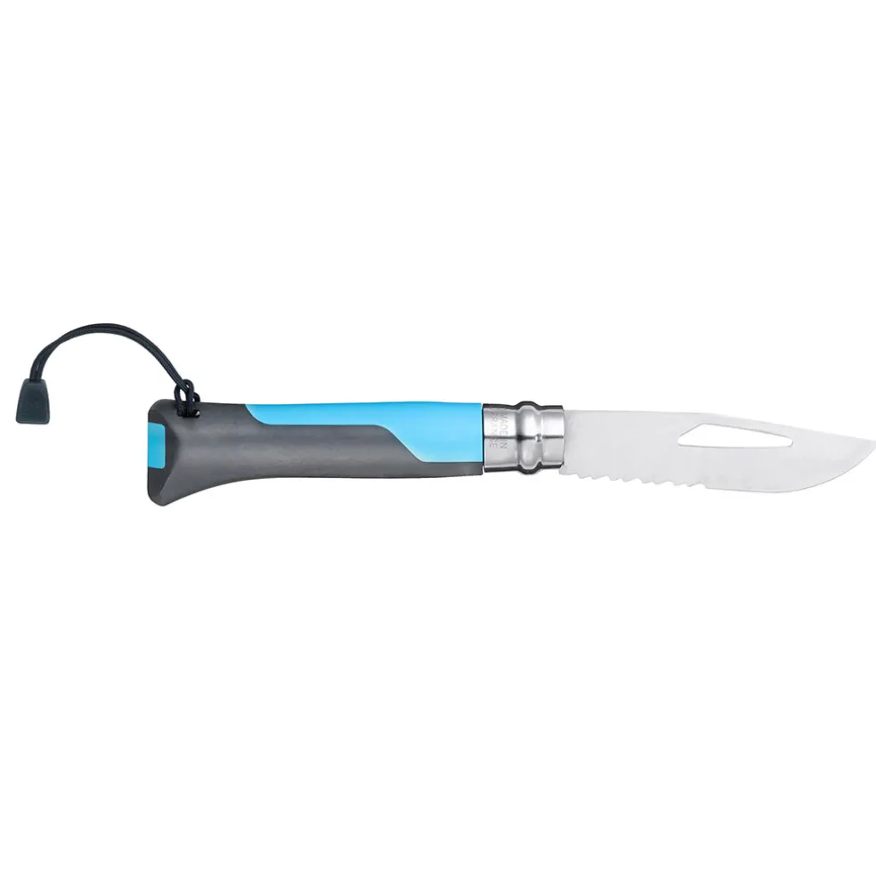 Couteau n°8 anthracite/bleu