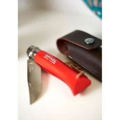 Couteau n°8 vri baroudeur rouge - opinel