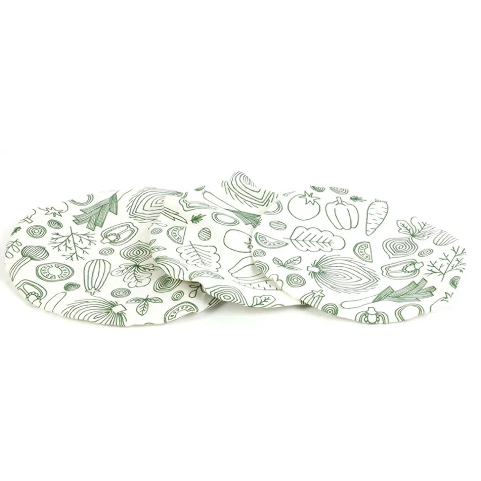 Couvercle en tissu reutilisable x3