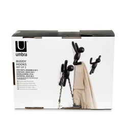 Crochet mural bonhomme noir buddy