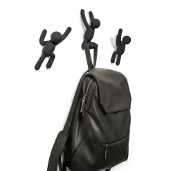 Crochet mural bonhomme noir buddy