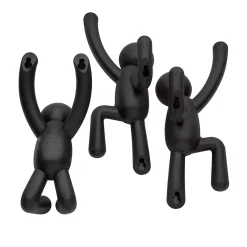 Crochet mural bonhomme noir buddy