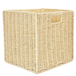 Cube de rangement tresse pliable 30x30xh30cm