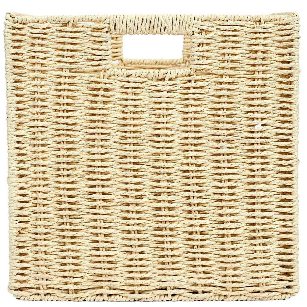 Cube de rangement tresse pliable 30x30xh30cm