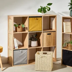 Cube de rangement tresse pliable 30x30xh30cm