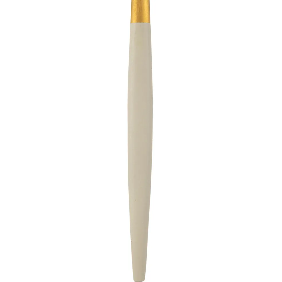 Cuillère à café en inox ivoire et doré - Barisa