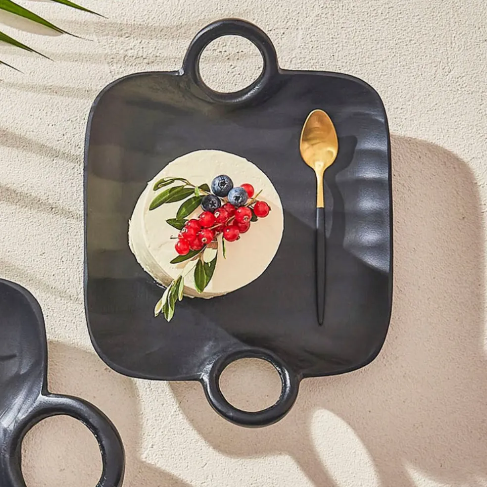 Cuillère à café en inox or et noir - barisa