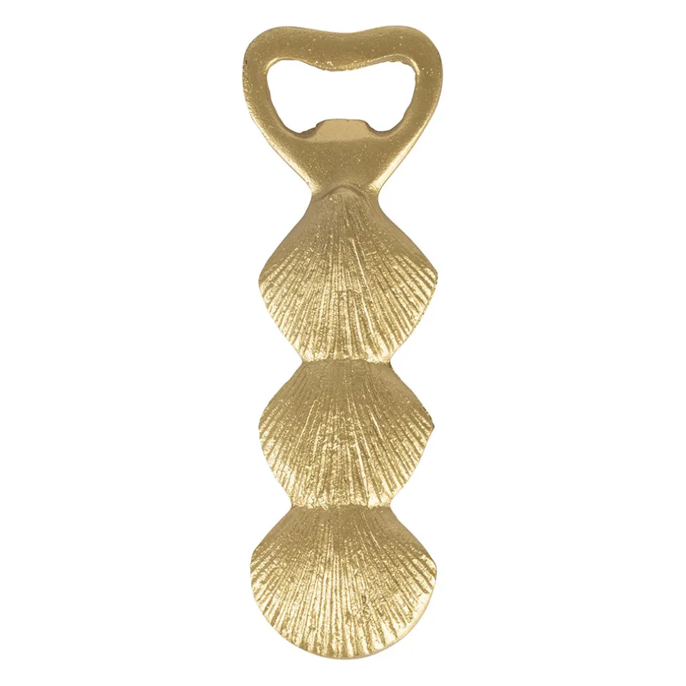 Décapsuleur en fer doré - Coquillage