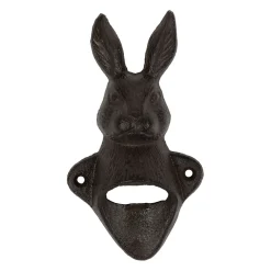 Décapsuleur lapin en fonte brun - Basse-Cour