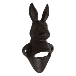 Décapsuleur lapin en fonte brun - Basse-Cour