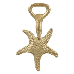 Décapsuleur étoile de mer en fer doré - Etoile Mer